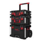 Milwaukee 4932464244 Black PACKOUT Trolley  3 Piece Set.