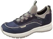 Geox Femme D Braies Sneakers, Dk Blue/Grey, 37 EU