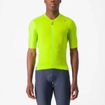 Castelli Espresso Jersey i Electric Lime/Deep Green - Størrelse Large