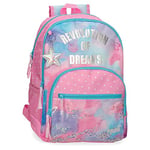 Movom Revolution Dreams Sac à dos double compartiment adaptable au chariot Multicolore 33x45x17 cms Polyester 25.25L