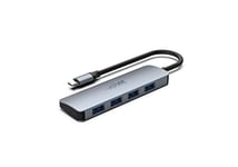 APM Hub USB C, 4 en 1, vers 4 Ports USB A 3.0, 5 Gbps, Adaptateur USB Type-C, Compatible avec Windows MacOS Linux ChromeOS PC SteamDeck XPS Surface MacBook Chromebook, 570323