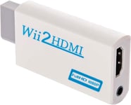 Adaptateur Wii vers HDMI Wii to HDMI Converter Adaptateur Convertisseur vidéo Full HD 1080P avec Audio Sortie Jack 3,5mm