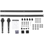 Eosnow - Kit de rails à rouleaux pour porte de grange coulissante, 6 pieds, pour armoire de placard