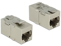 DELOCK – Keystone Module RJ45 jack > Cat.6A metal (86408)