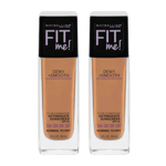 Maybelline Fit Me Dewy + Smooth Foundation 30ml - 315 Soft Honey x2