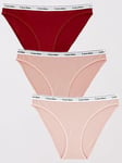 Calvin Klein 3 Pack Brief - Multi, Multi, Size M, Women