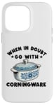 Coque pour iPhone 14 Pro Max Cocotte de cuisine vintage pour femme Bleuet Bleu