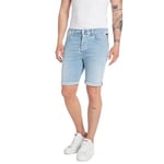 Replay Homme Ma981y Rbj.901 Hyperflex Shorts En Jean, Light Blue 0102, 34W EU