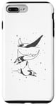 Coque pour iPhone 7 Plus/8 Plus Raies Pastenagues avec étoiles, Snorkeling, Plongée