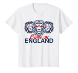 Youth Come On England - England Flag Lions. For Kids, Boys & Girls T-Shirt