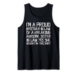 Mens proud brother in law of a freaking awesome sister in law Tank Top