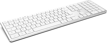 Clavier français AZERTY sans fil pour Mac - blanc et argenté