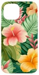 iPhone 15 Tropical Green Botanical Floral Flower N2 Case