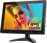 10.1"" Ips Lcd Hdmi Cctv Monitor 1280X800 Wide Viewing Angle Avec Av/Vga/Hdmi/Bnc/Aux/Audio Ports Haut-Parleurs Intégrés Pour La Sécurité À Domicile, Cctv Ip Camera, Pc Monitor[YIN143490]