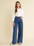 Albaray Wide Leg Jeans, Blue Indigo