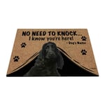 BAGEYOU Paillasson personnalisé avec Inscription « My Love Dog Cocker » Inscription « Not Need to Knock I Know You 're Here » S - 23.6"x15.7" Cocker-2.