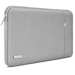 TECOOL 15 15,6 Pouces Pochette Ordinateur Portable pour 15,6" HP Lenovo Dell Acer ASUS Chromebook Samsung Notebook, Protection Housse PC Portable 15.6 Pouces Sacoche Ordi,Gris