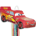Unique Party 65981 - Disney Cars Lightning McQueen Pinata, avec Ficelle a Tirer