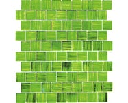 Mosaik glas CM CF43 grön blank 28,6x31,8 cm