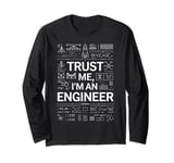 Engineering Student Graduation Gift Idea Science Lover Nerd Long Sleeve T-Shirt