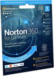 Norton 360 for Gamers Antivirus Powerful for Windows/Mac/Android -3 Devices