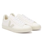 Veja Campo Womens Trainers - (White / Grey) Leather - Size UK 3