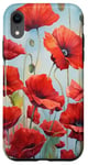 iPhone XR Red Poppies Flowers In A Field Case