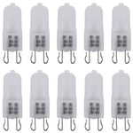 10x G9 Halogen Varmvit Kontorskapsel Frostad Glödlampa 40w 230v  (FMY) as shown