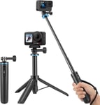 Mini Trépied pour GoPro,Perche à Selfie avec Trépied pour Voyage,Support Portable Compatible avec Hero 13/12/11/10/9/8/7/6/6/5/Max,DJI Osmo Action 5 Pro/4/3 et Autres Action Camera