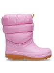 Crocs Kids Classic Neo Puff Boot - Pink, Pink, Size 5 Younger