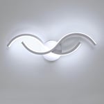 Goeco - Applique Murale Intérieure, led Lampe Murale Moderne Design Incurvée 15W 1687LM, Éclairage Acrylique Luminaire Mural pour Salon Couloir