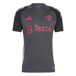 Manchester United Tränings T-Shirt Tiro 24 EU - Grå/Svart - adidas, storlek X-Large