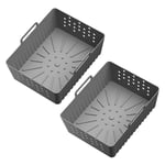 1X(2PCS Air Fryer Silicone Liners for Ninjia SL400UK/SL401 Basket Air Fryer2420