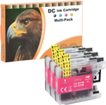 D&C 3X Magenta Cartouche d'encre Compatible pour Brother LC-223 XL pour Brother DCP-J4120DW DCP-J562DW MFC-J4120DW MFC-J4420DW