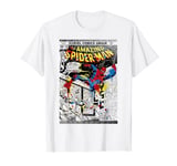 Marvel The Amazing Spider-Man Paint Splatter Comic Cover T-Shirt