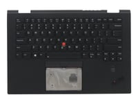 Darfon - Erstatningstastatur For Bærbar Pc - Med Trackpoint - Bakbelysning - Qwerty - Usa - Svart - Fru, Cru - Tier 2 - For Thinkpad X1 Yoga (3Rd Gen) 20Ld, 20Le