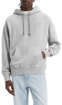 Levi's Men's Authentic Hoodie Neutrals, Light Gray HTR Bros, S