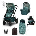 Cosatto Wow 3 Everything Bundle - 360 Rotating Base and Baby Car Seat Pram Set