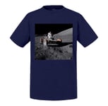 T-Shirt Enfant Vehicule Lunaire Photo Historique Lune Crateres Mission Apollo