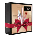 L’Oréal Paris - Coffret Cadeau Luxe - 3 Produits Soin & Maquillage - Sérum Repulpant Revitalift Filler, Mascara Noir Lash Paradise, Baume à Lèvres Glow Paradise - Édition limitée