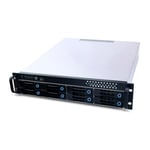 FANTEC SRC-2080X07-12G/6G-BCE 19" (48.3cm) 2U Storage Enclosure, 12G/6G backplane SFF-8643 for 8X SATA/SAS HDD/SSD 3.5" (8.9cm) External, 2X 2.5 Internal, Installation Depth 550mm,