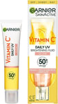 Garnier Vitamin C Daily UV Brightening Fluid Sheer Glow, SPF50+, Prevents +...