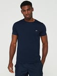 Lacoste Regular Fit Pima Cotton Crew Neck T-shirt - Navy, Navy, Size S, Men