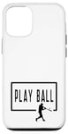 Coque pour iPhone 12/12 Pro Play Ball Baseball Batter Homerun Funny Game Graphic Dire