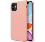 Housse En Silicone Liquide Ultra Douce Pour Iphone 11 Pro (5.8) Couleur Rose