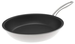 Kuhn Rikon Swiss Multiply Non-Stick Frying Pan, Silver/Black, 24 cm