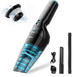 HOMEKANE Handheld Vacuum with Powerful Suction Lightweight and Long Runtime Portable and Rechargeable Car Vacuum Cleaner Cordless for Home Car Carpet Stairs Deep Cleaning…