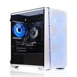 AWD-IT Infinity White, AMD Ryzen 5 5500, NVIDIA RTX 4060 8GB - Windows 11 Next Day Gaming PC