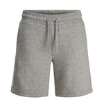 JACK&JONES Men's Sweat Shorts 100% Cotton Soft & Comfortable, LightGrey, Size XS