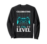 Gamers CELEBRATING A NEW LEVEL Funny Kids Birthday Sweatshirt